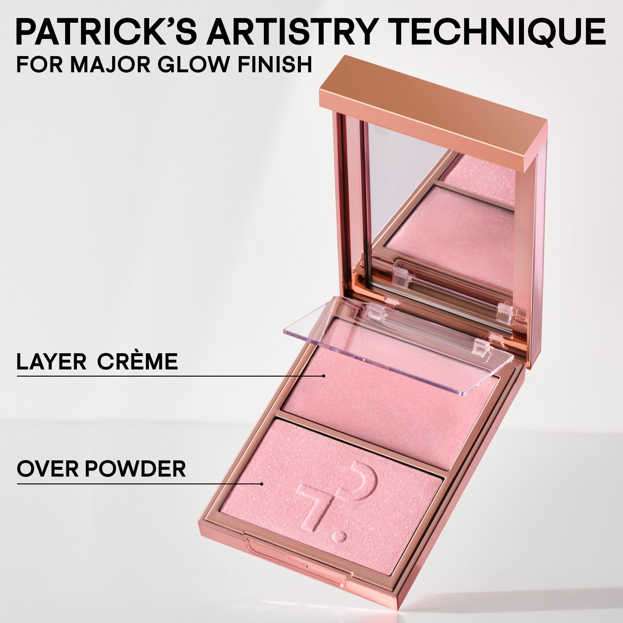 Patrick Ta Major Glow Crème & Powder Light Reflecting Translucent Highlighter Duo (My Love)