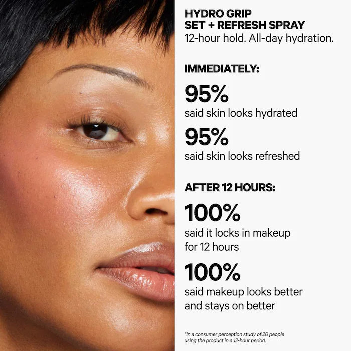 MILK MAKEUP  Hydro Grip Dewy Long-Lasting Setting Spray With Hyaluronic Acid + Niacinamide