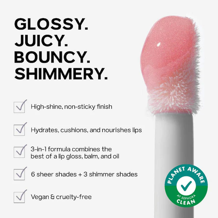 Saie Glossybounce™ High-Shine Hydrating Lip Gloss Oil