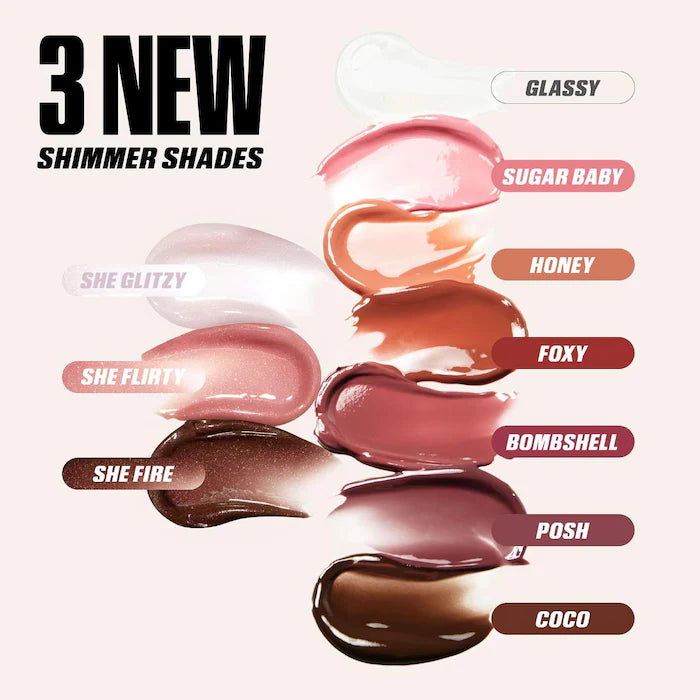 HUDA BEAUTY Faux Filler Shiny Non-Sticky Lip Gloss